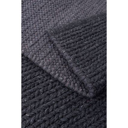 Covor natural FIR WOOL, 120x170 cm, 2600 g/m2, antracit
