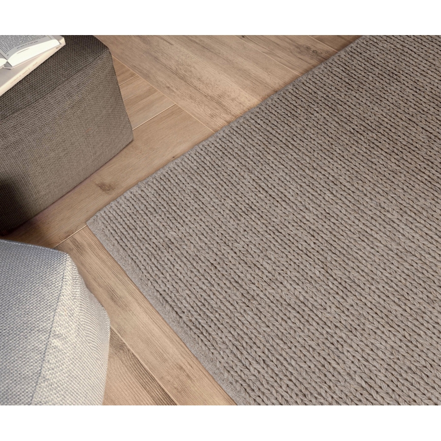 Covor natural FIR WOOL, 160 x 230 cm, 2600 g/m2, bej