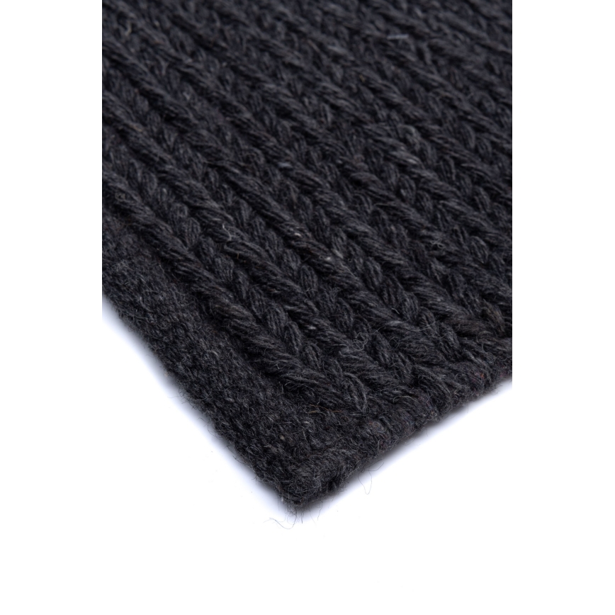 Covor natural FIR WOOL 160x230 cm 2600 g/m2 antracit