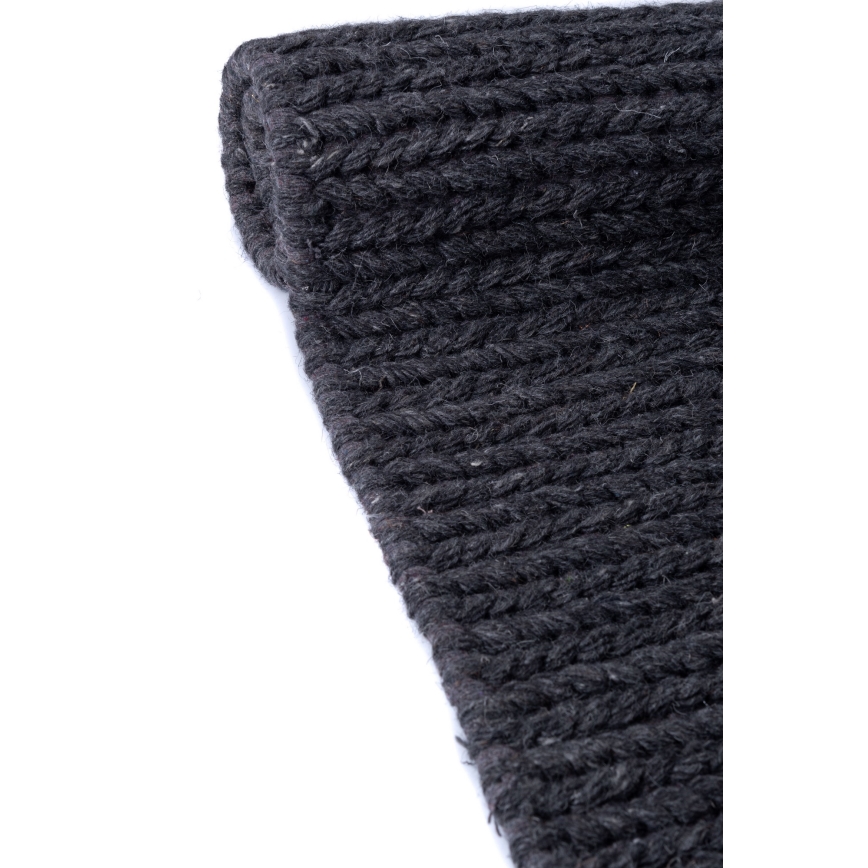 Covor natural FIR WOOL 160x230 cm 2600 g/m2 antracit
