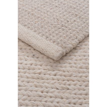 Covor natural FIR WOOL, 160x230 cm, 2600 g/m2, crem