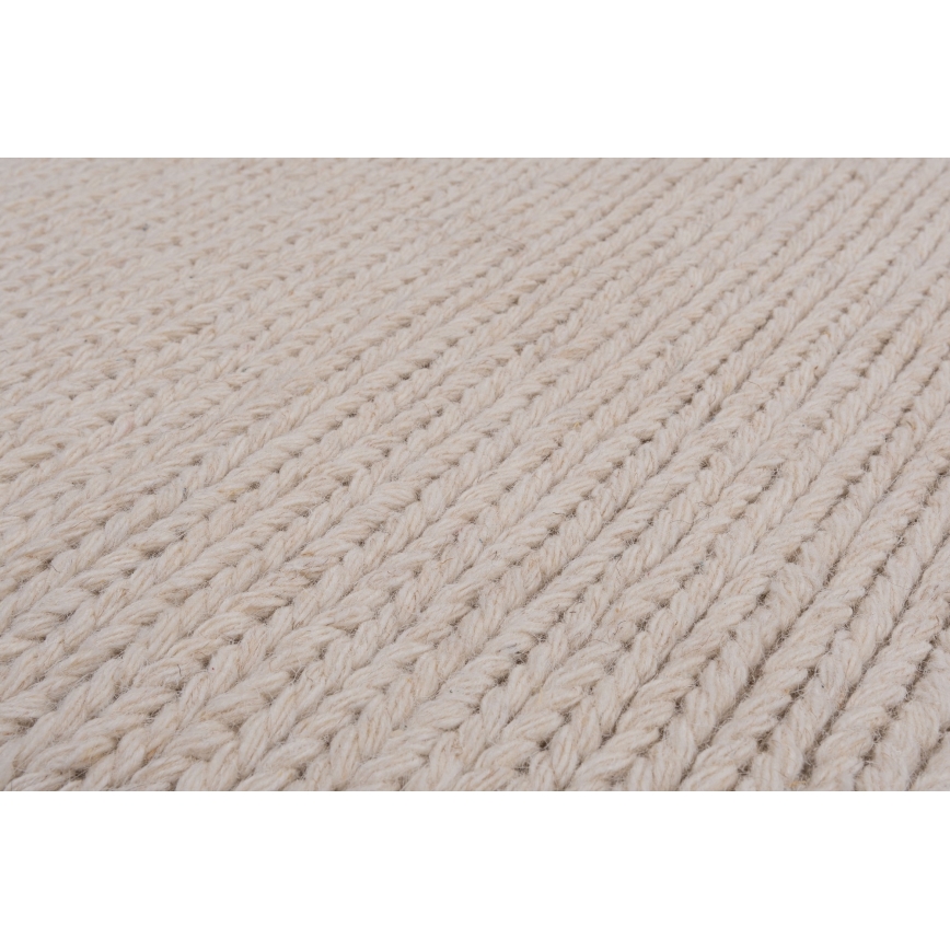 Covor natural FIR WOOL, 200 x 300 cm, 2600 g/m², crem