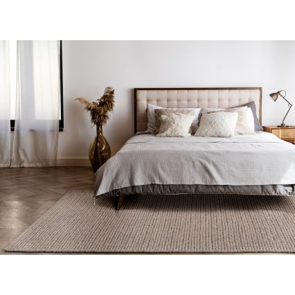 Covor natural FIR WOOL 70x140 cm, 2600 g/m2, bej
