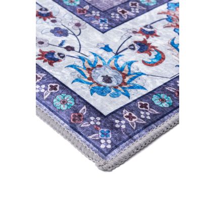 Covor oriental antiderapant PRINT SHINE, 70 x 140 cm, albastru