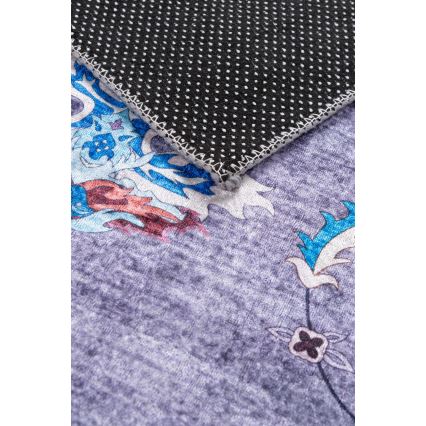 Covor oriental antiderapant PRINT SHINE, 70 x 140 cm, albastru