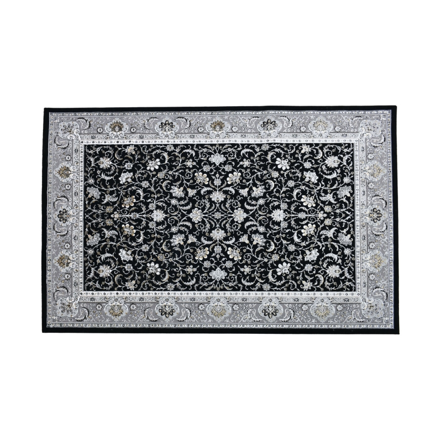 Covor oriental GRECE 120x170 cm 2150 g/m2 negru/gri/alb