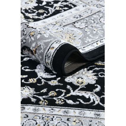 Covor oriental GRECE 120x170 cm 2150 g/m2 negru/gri/alb