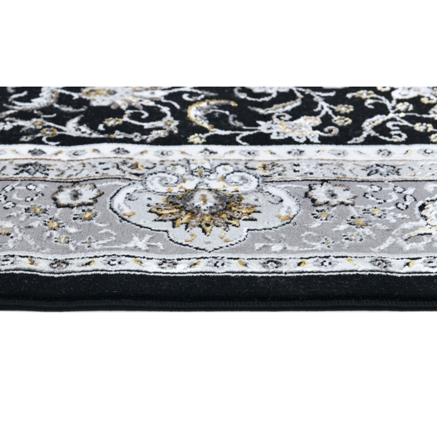 Covor oriental GRECE 120x170 cm 2150 g/m2 negru/gri/alb