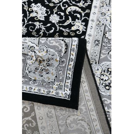 Covor oriental GRECE 120x170 cm 2150 g/m2 negru/gri/alb