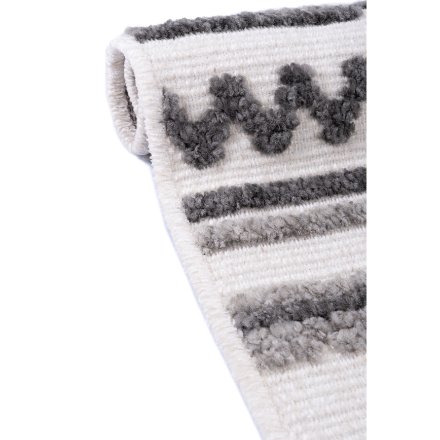 Covor Oriental NEPAL 80x153 cm gri/alb