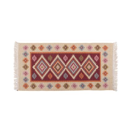 Covor oriental reversibil KILIM 80x150 cm roșu/bej