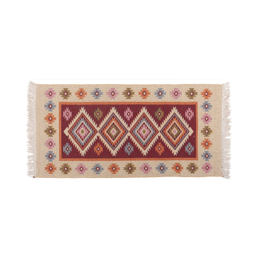 Covor oriental reversibil KILIM 80x150 cm roșu/bej