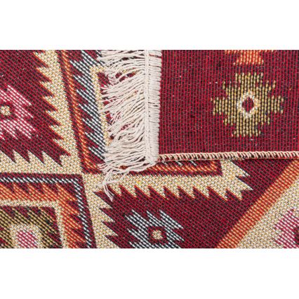 Covor oriental reversibil KILIM 80x150 cm roșu/bej