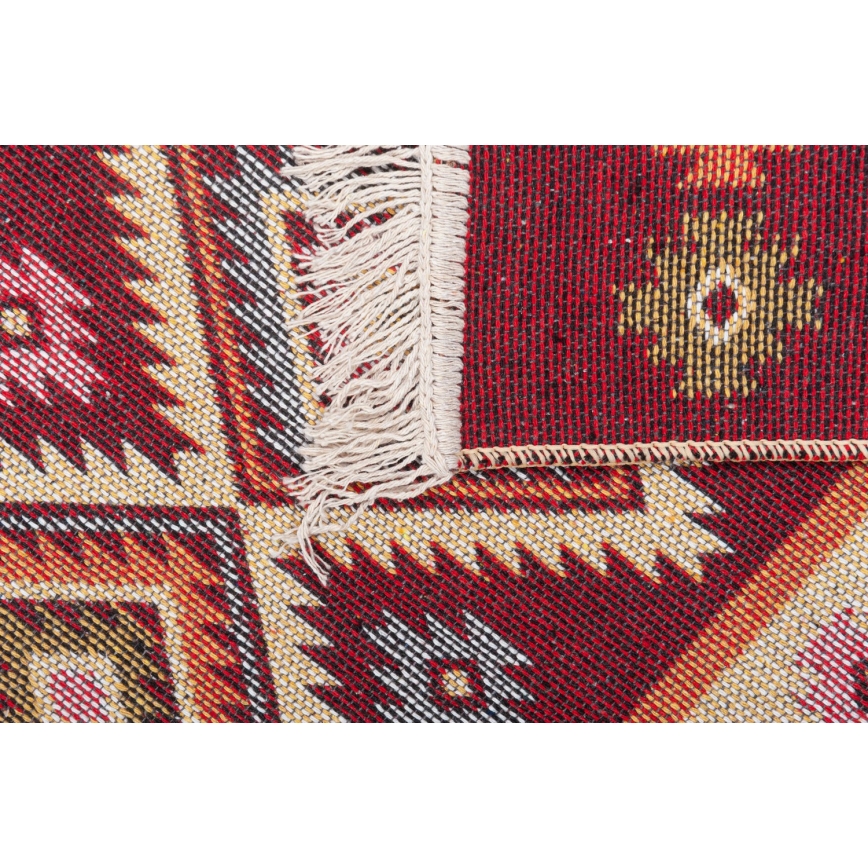 Covor oriental reversibil KILIM 80x150 cm roșu/bej
