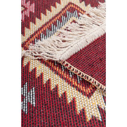 Covor oriental reversibil KILIM 80x150 cm roșu/bej
