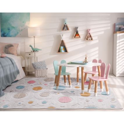 Covor pentru copii PIAR 120 x 170 cm multicolor/buline