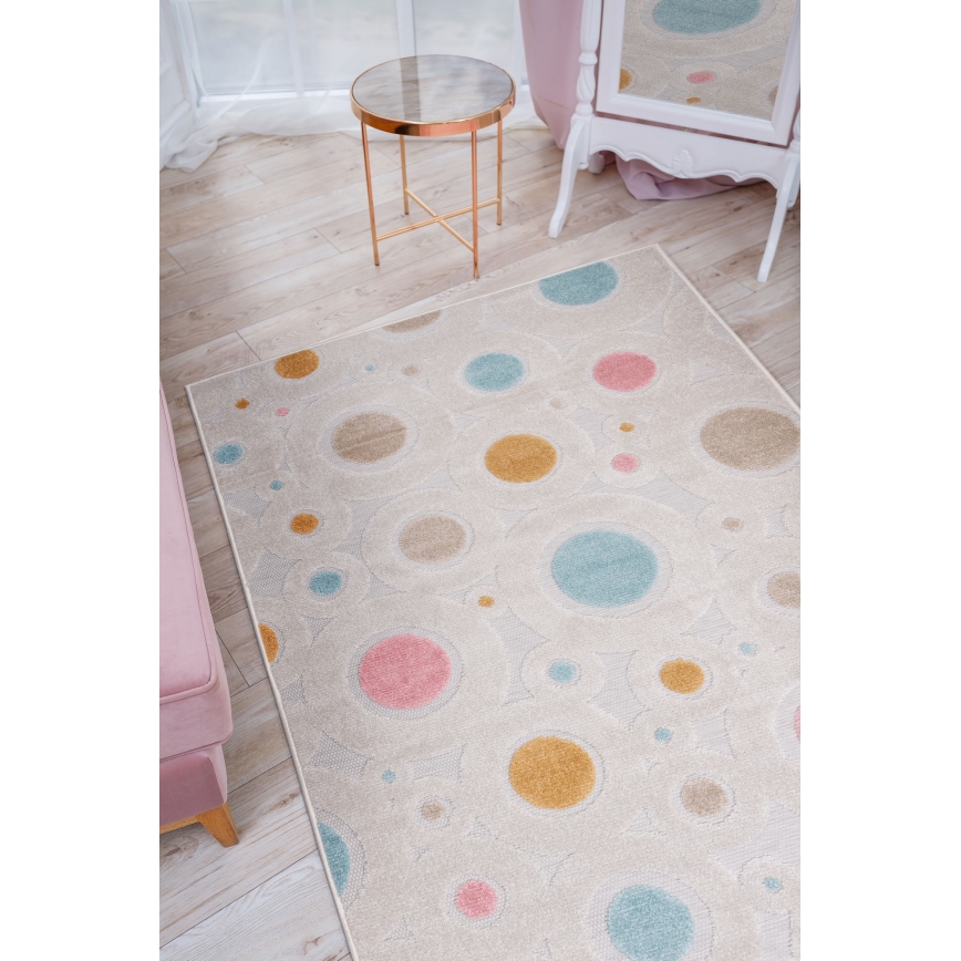 Covor pentru copii PIAR 120 x 170 cm multicolor/buline