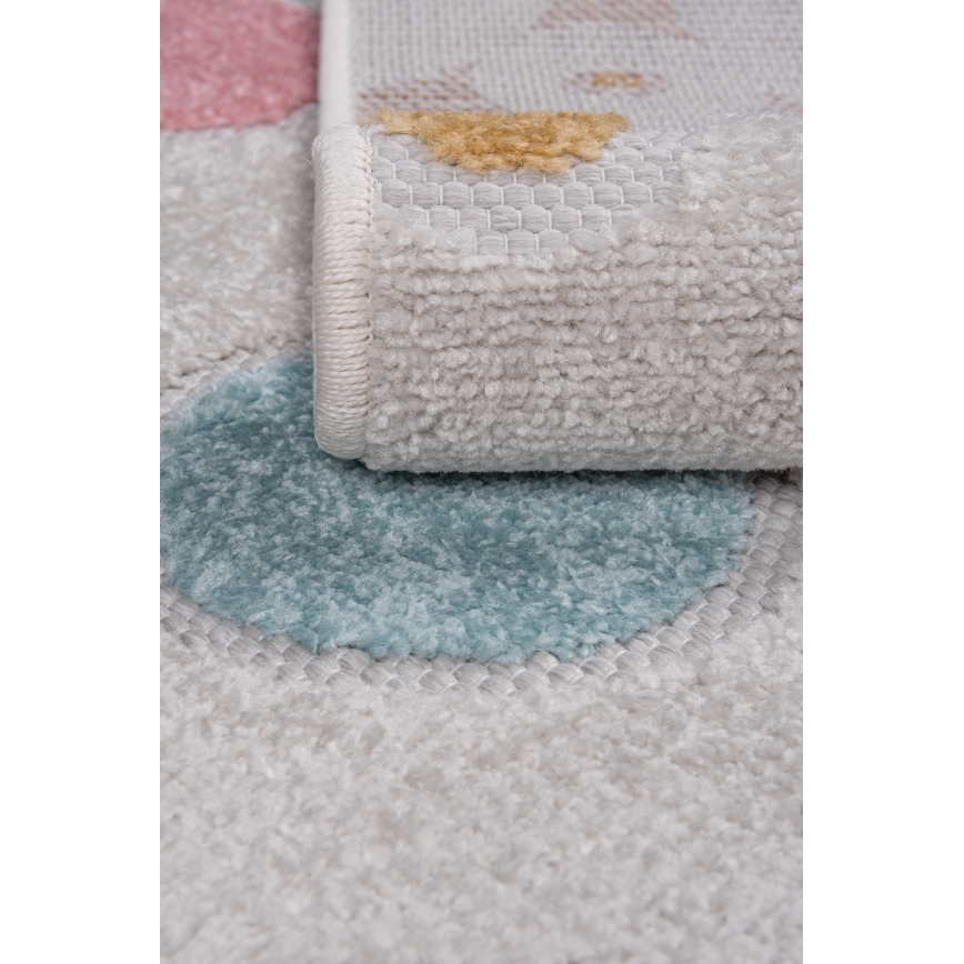 Covor pentru copii PIAR 120 x 170 cm multicolor/buline