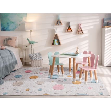 Covor pentru copii PIAR 80x150 cm multicolor/buline