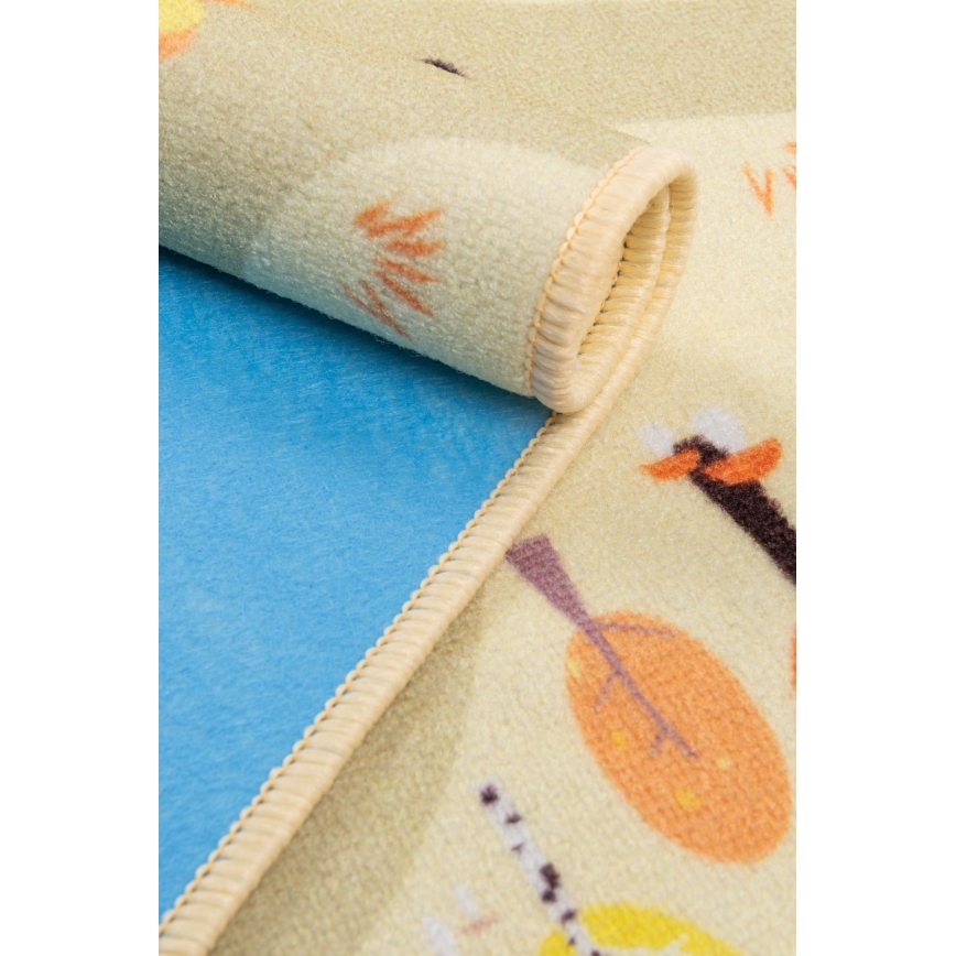 Covor pentru copii STELLA STREETS 100 x 150 cm, bej/oraș
