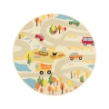 Covor pentru copii STELLA STREETS 120 cm bej/oraș