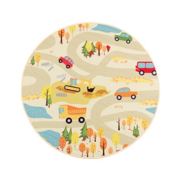 Covor pentru copii STELLA STREETS 120 cm bej/oraș