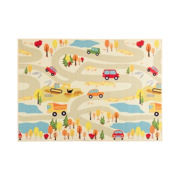 Covor pentru copii STELLA STREETS 120x170 cm bej/oraș