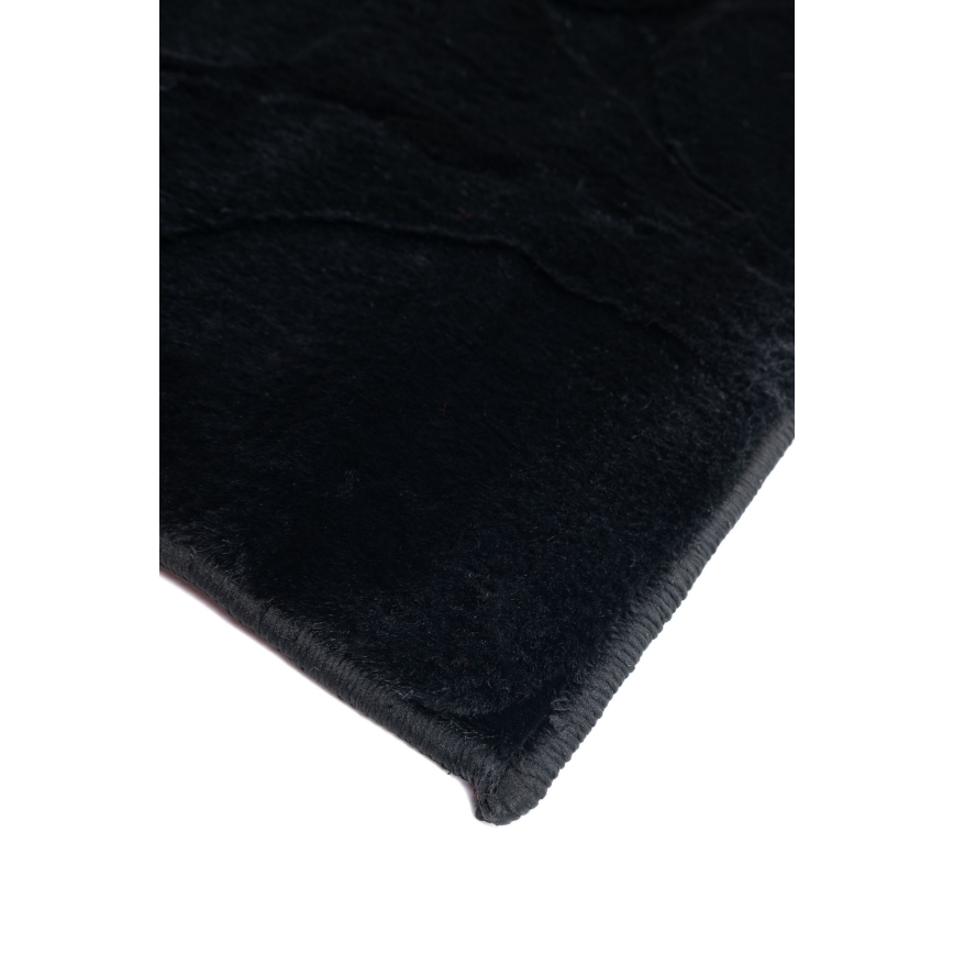 Covor RABBIT 3D, 120 x 170 cm, negru