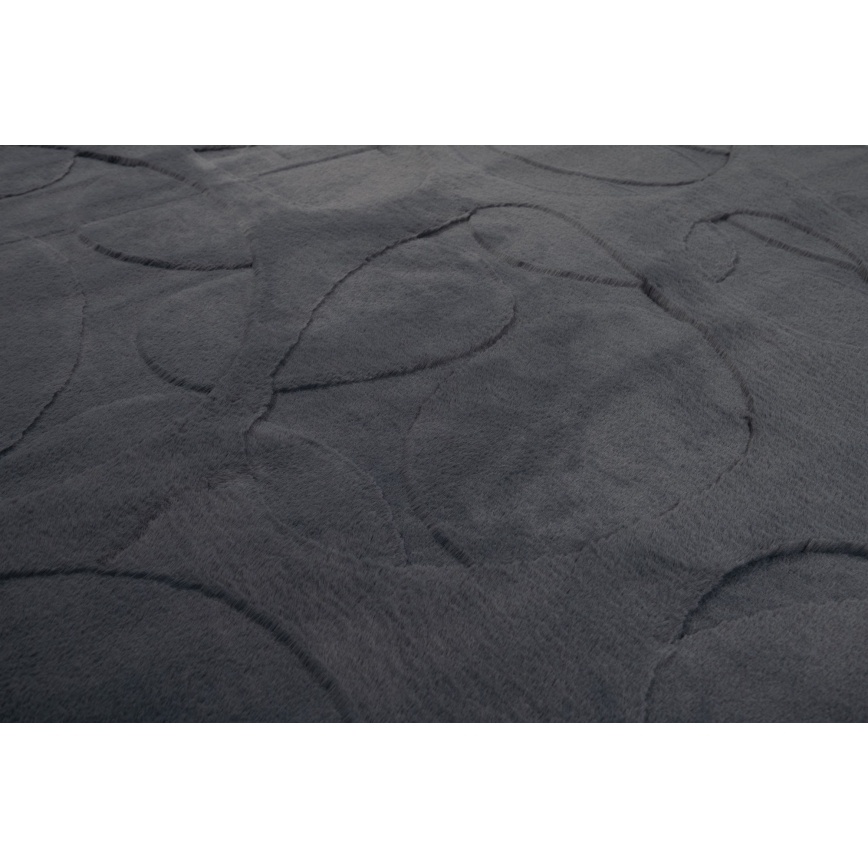 Covor RABBIT 3D, 80 x 150 cm, antracit