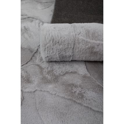 Covor RABBIT 3D 80x150 cm gri deschis