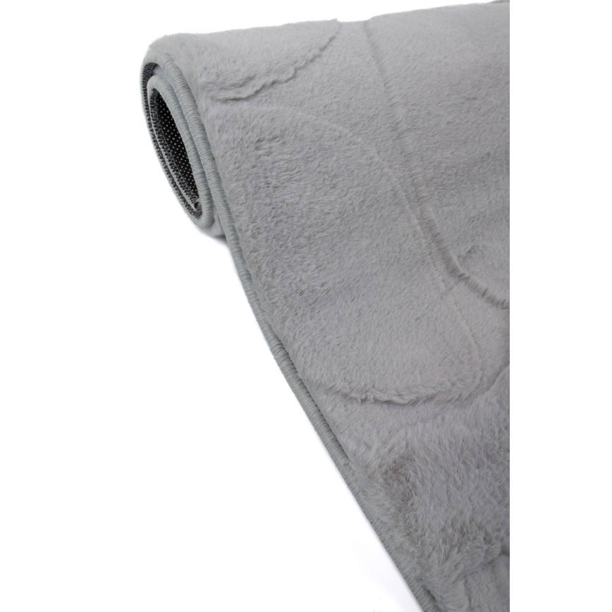 Covor RABBIT 3D 80x150 cm gri