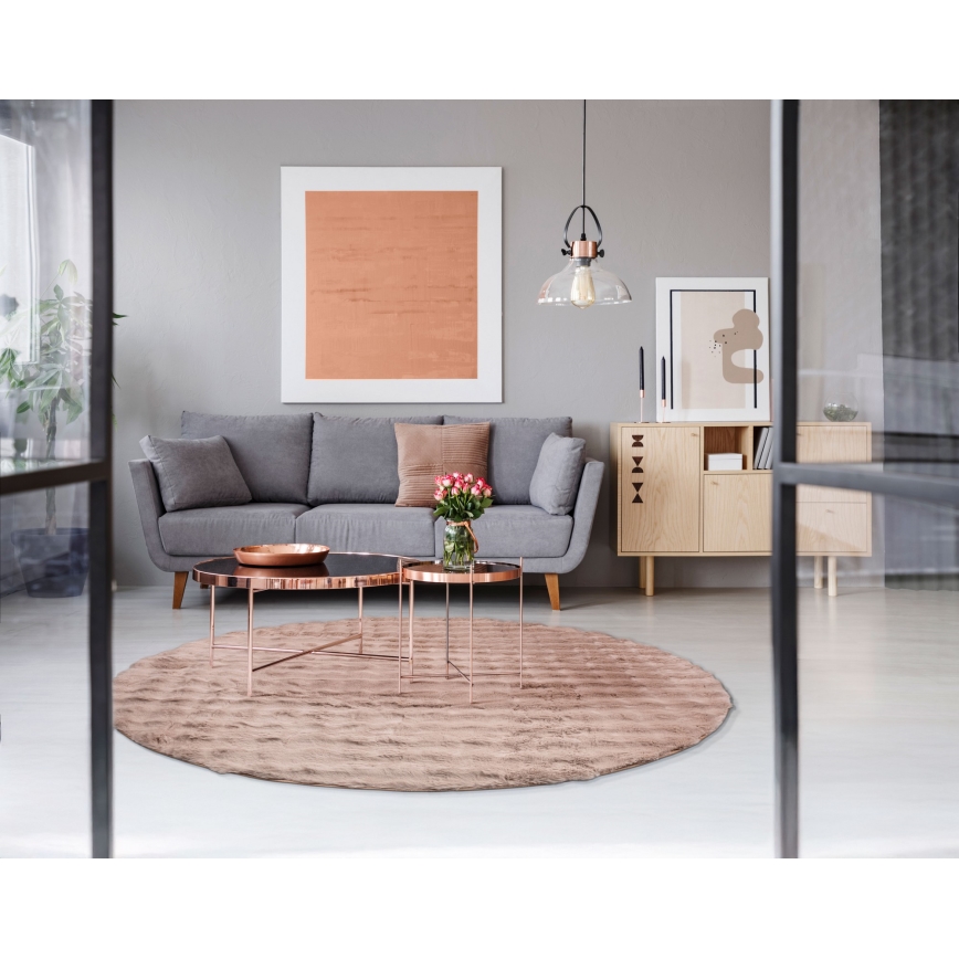 Covor RABBIT BUBBLE, 160 cm, bej