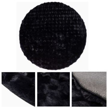Covor RABBIT BUBBLE 160 cm, negru