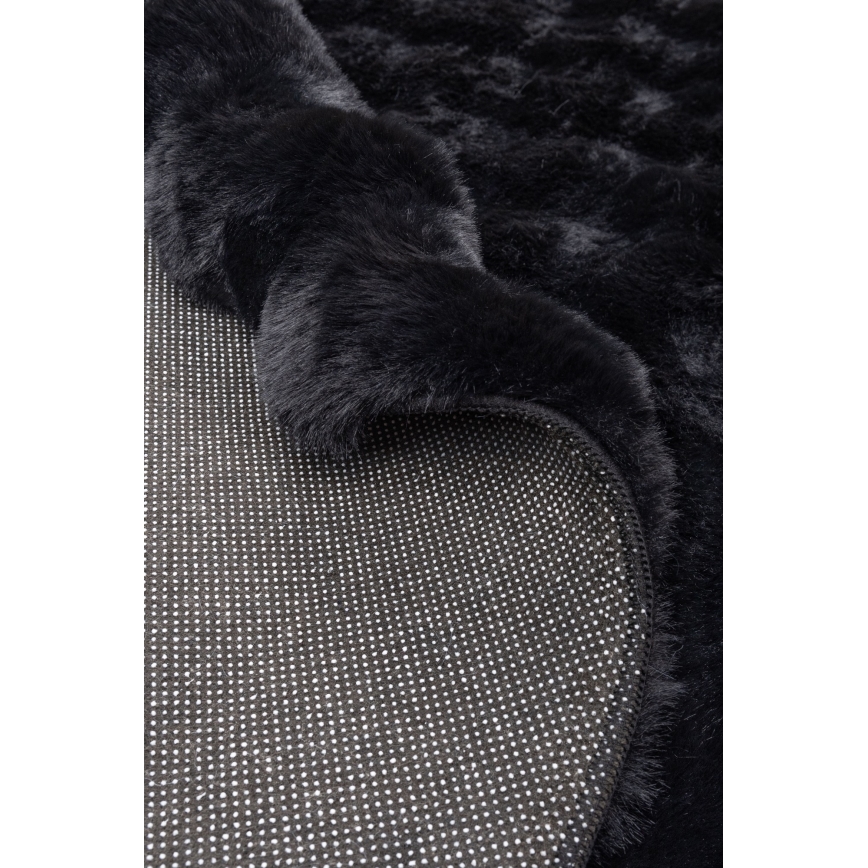 Covor RABBIT BUBBLE 160 cm, negru