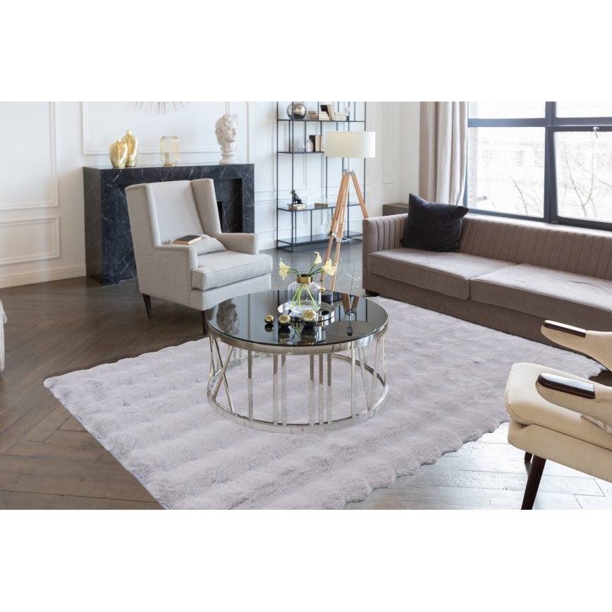 Covor RABBIT BUBBLE, 160 x 230 cm, gri