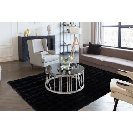 Covor RABBIT BUBBLE, 160 x 230 cm, negru