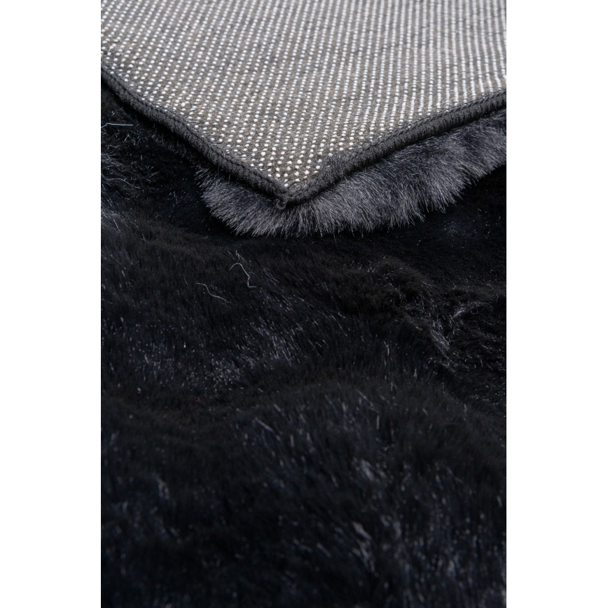 Covor RABBIT BUBBLE, 160 x 230 cm, negru