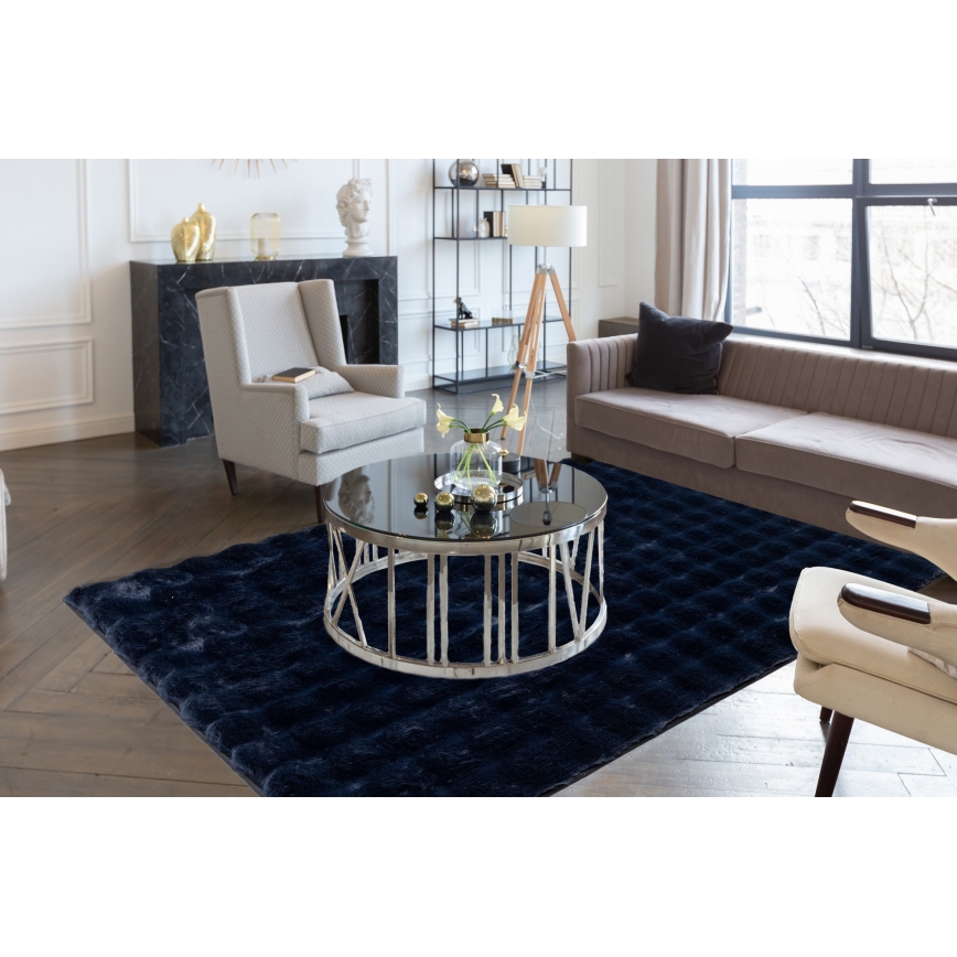 Covor RABBIT BUBBLE 200x280 cm albastru închis