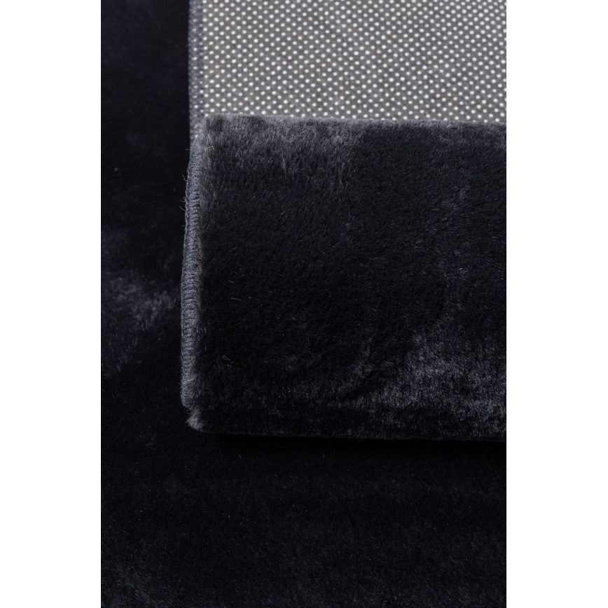 Covor RABBIT-FOX 160 x 230 cm, negru