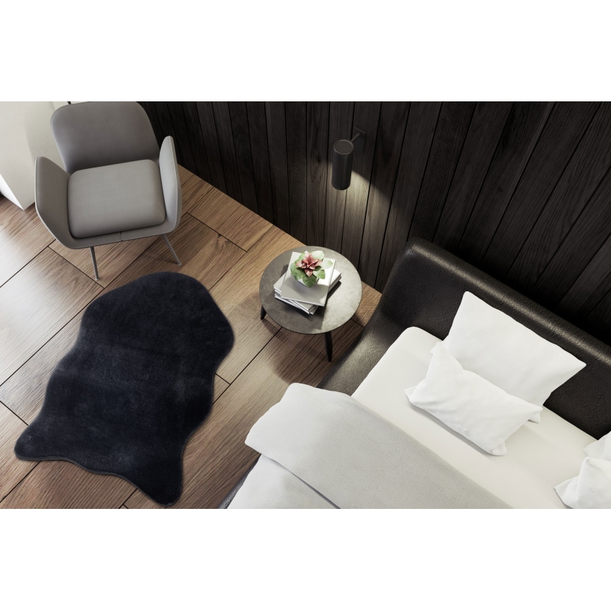 Covor RABBIT-FOX 60x90 cm, negru