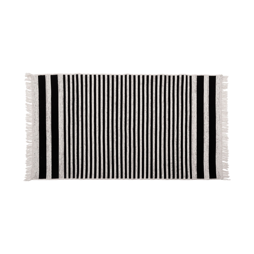 Covor reversibil KILIM GOLD 60 x 120 cm, negru/alb