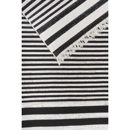 Covor reversibil KILIM GOLD 60 x 120 cm, negru/alb