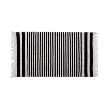 Covor reversibil KILIM GOLD, 80 x 150 cm, negru/alb