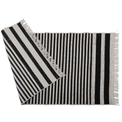 Covor reversibil KILIM GOLD, 80 x 150 cm, negru/alb