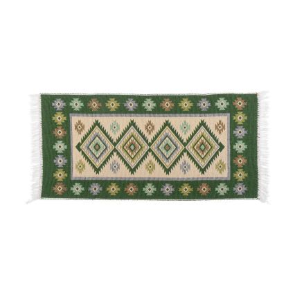 Covor reversibil oriental KILIM 80x150 cm verde/bej