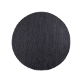 Covor rotund natural FIR WOOL, 160 cm, 2600 g/m2, antracit