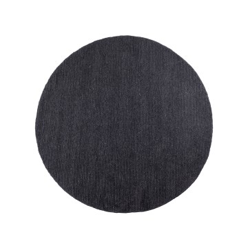 Covor rotund natural FIR WOOL, 160 cm, 2600 g/m2, antracit