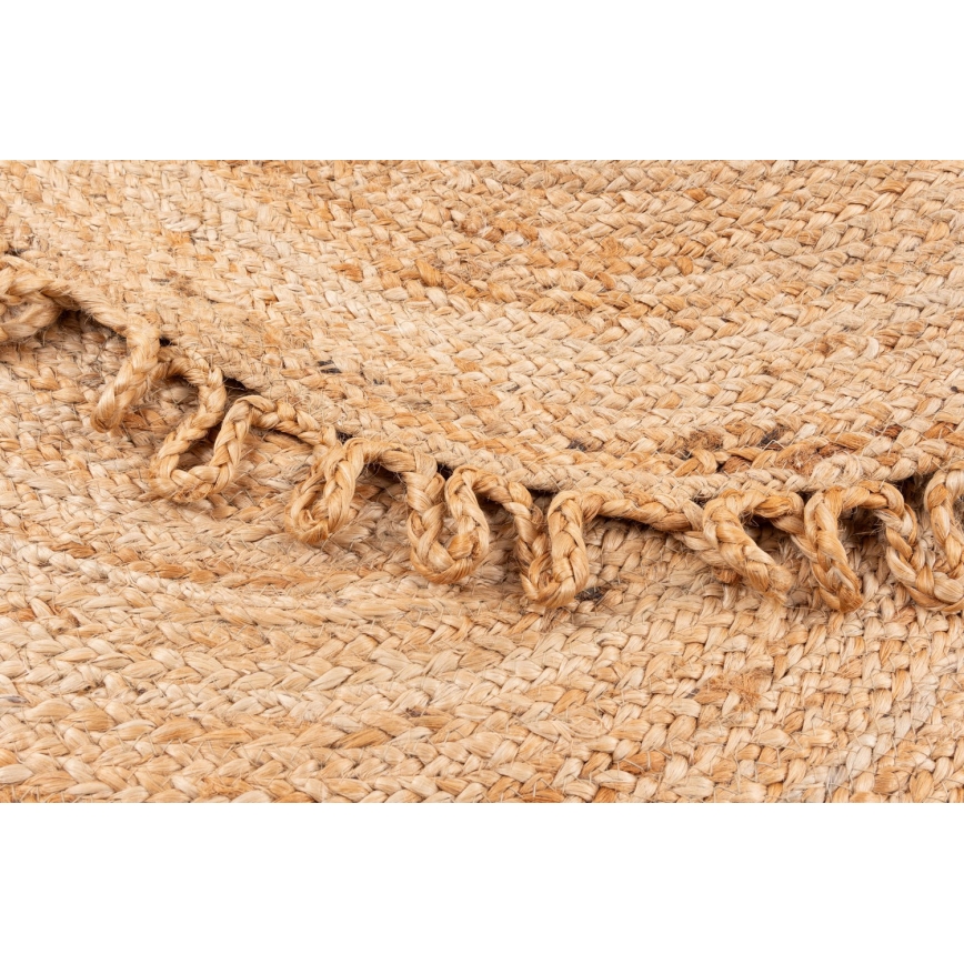 Covor rotund natural JUTA, 100 cm, bej