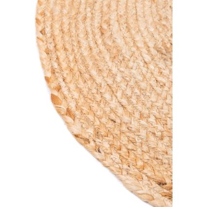 Covor rotund natural JUTA, Ø 140 cm, bej