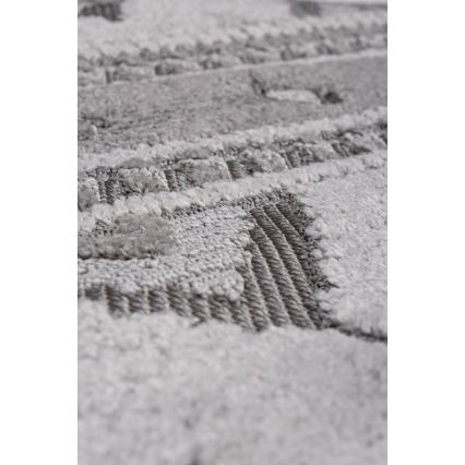 Covor rotund pentru exterior CHIARA, 120 cm, gri
